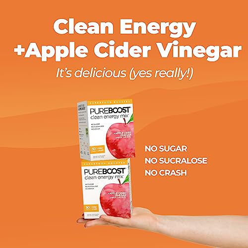 Pureboost Apple Cider Vinegar Superfoods Clean Energy Drink Mix, Boosted with 1,000 mg PureboostBuy Supplements Australia