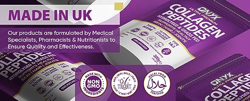 Premium Collagen Powder (Type I, III) Hydrolysed Bovine Collagen Peptides Powder - Halal Certified ONYX INGREDIENTS 101Buy Supplements Australia