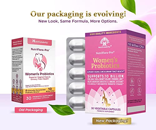 Nutricelebrity NutriFlora-Pro Probiotics for Women - Support Vaginal, Urinary Health NutricelebrityBuy Supplements Australia