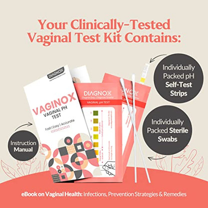 Vaginal PH Test Kit with Sterile Swabs and eBook - Vaginal PH Balance and Yeast Infection Test DIAGNOX HEALTHBuy Supplements Australia