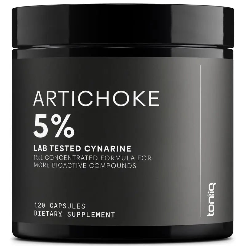 Toniiq Artichoke Extract 15:1 – with 5% Cynarin (60 mg) – 120 Vegan Capsules – Liver & Digestive Support - Lab Tested - Non-GMO Toniiq buy supplements Au