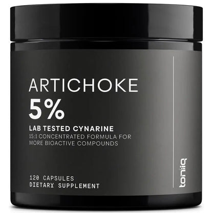 Toniiq Artichoke Extract 15:1 – with 5% Cynarin (60 mg) – 120 Vegan Capsules – Liver & Digestive Support - Lab Tested - Non-GMO Toniiq buy supplements Au