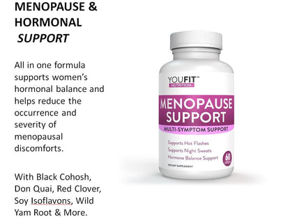 YouFit Nutrition Menopause Relief Capsules for Women - Natural Menopause Supplements for Women - Complete Day and Night Menopause Support - Reduces Hot Flashes, Stress, Night Sweats - 30 Servings YouFit NutritionBuy Supplements Australia