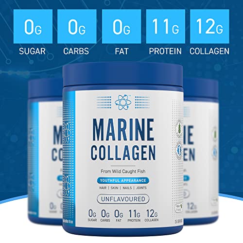 Applied Nutrition Marine Hydrolysed Collagen Powder from Wild Salmon - Protein for Health, Skin, Hair, Nails, Bones, Muscle & Joints Applied NutritionBuy Supplements Australia