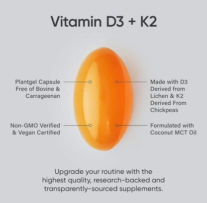 (Pack of 1) 160 Vegan Certified, Non GMO Liquid Softgels rozzunSports Research Vitamin Rozzun Creative VisionBuy Supplements Australia