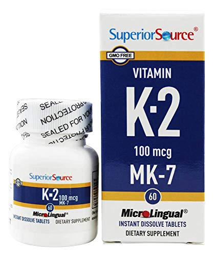 Superior Source Vitamin K2 MK-7 (Menaquinone-7), 100 mcg, Quick Dissolve MicroLignual Superior SourceBuy Supplements Australia
