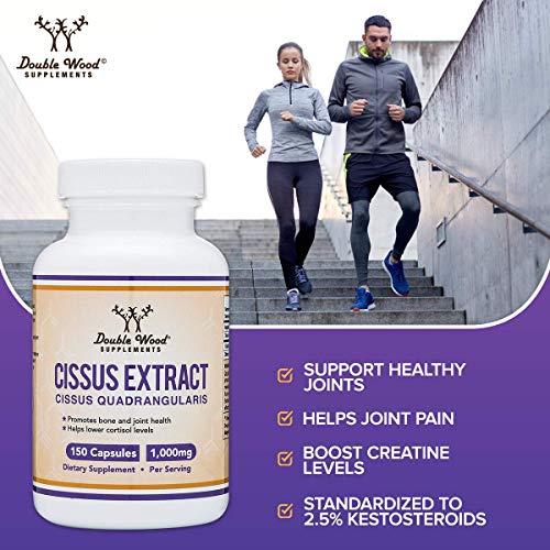 Cissus Quadrangularis Super Extract, 150 Capsules, Manufactured in The USA, Dietary Double Wood SupplementsBuy Supplements Australia