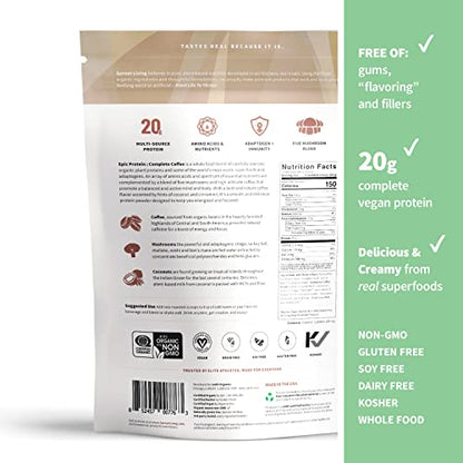 Sprout Living, Epic Protein, Plant Based Protein & Superfoods Powder, Complete Coffee Sprout LivingBuy Supplements Australia