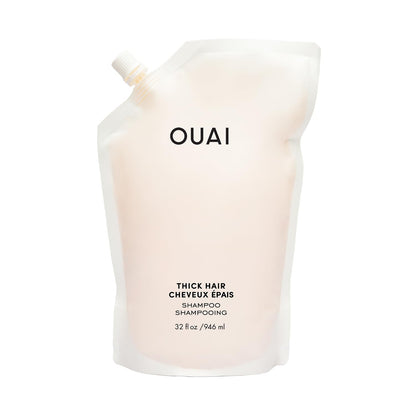 OUAI Thick Shampoo Refill - Moisturizing Shampoo with Keratin, Marshmallow Root, Shea Butter & Avocado Oil for Thick Hair - Strengthens & Hydrates - Paraben, Phthalate & Sulfate Free (32 Fl Oz) OUAIBuy Supplements Australia