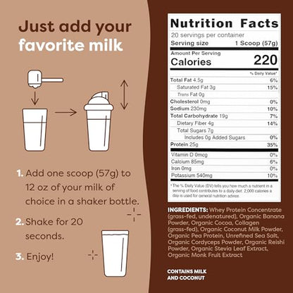 FlavCity Protein Powder Smoothie, Chocolate - 100% Grass-Fed Whey Protein Smoothie FlavCityBuy Supplements Australia