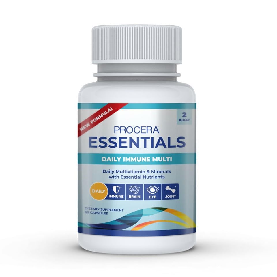 Procera Essentials Daily Immune Multivitamin - 19 Essential Vitamins, Minerals & Antioxidants - Eye, Heart & Brain Health ProceraBuy Supplements Australia