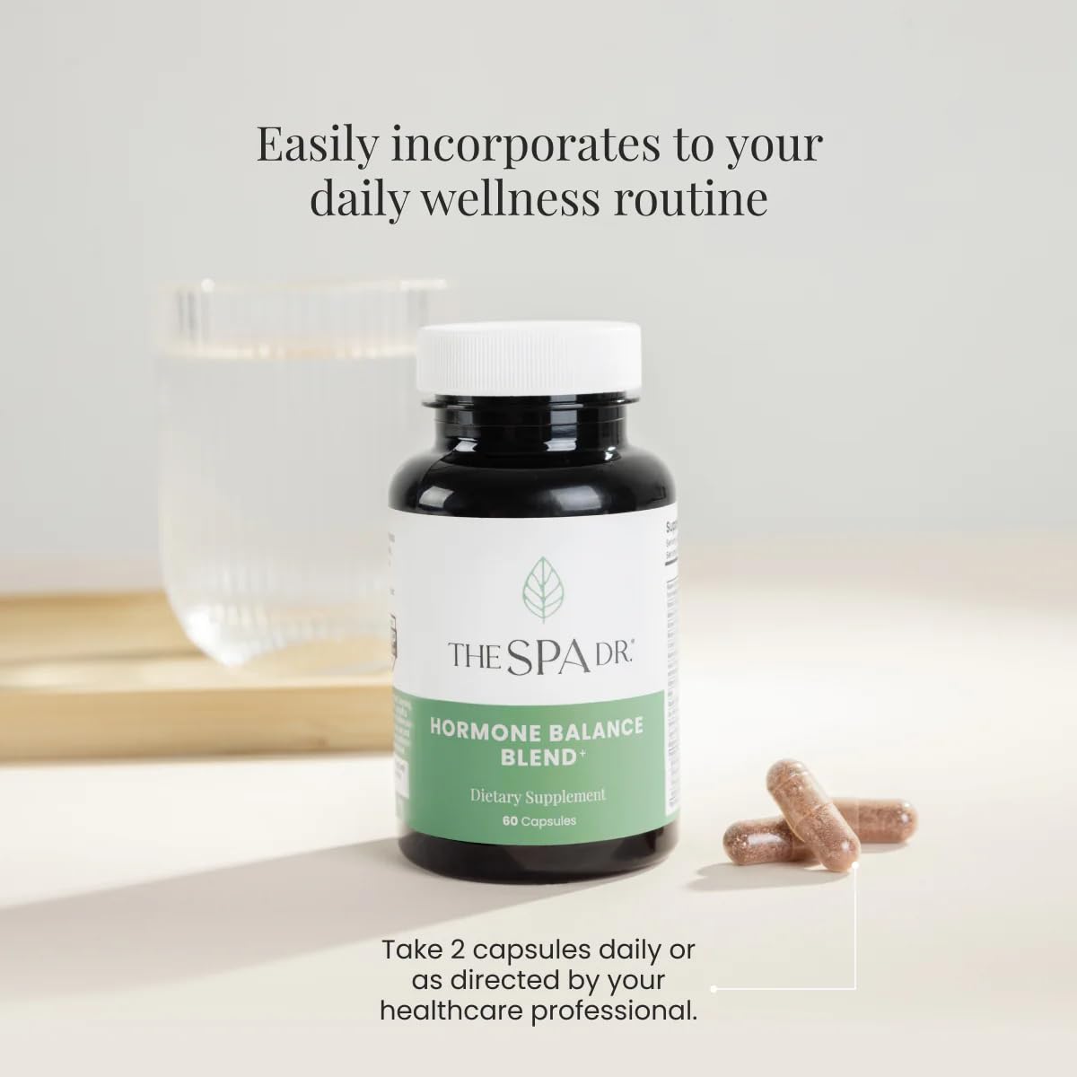 The Spa Dr. Hormone Balance for Women - Menopause Supplements for Women with Saw Palmetto, Chaste Tree Berry, Dong Quai for Night Sweats, Hot Flashes & Mood Swings - Menopause Support - 60 Capsules The Spa Dr.Buy Supplements Australia