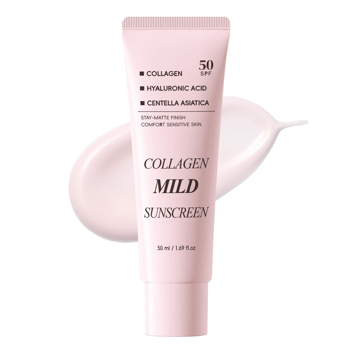 Collagen Mild Sunscreen SPF 50 for Face, Broad Spectrum Protection, Hydrating Facial Sunscreen with Peptides & Cica, Lightweight Non-Greasy, No White Cast, Natural Glow, Travel Size (2 PCS) DR.Seya buy supplements Au
