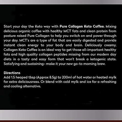 Planet Paleo Pure Collagen Keto Coffee with MCT Powder Planet PaleoBuy Supplements Australia