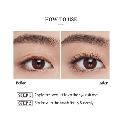 ETUDE Oh M'Eye Lash Black Tint Mascara – Natural Glossy Effect with Long Lasting Strong Curl System, Volume Enhancing, Smudge-Free, Improved fixation and water resistance, Korean Makeup, Kbeauty ETUDEBuy Supplements Australia