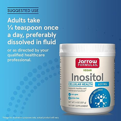 Jarrow Formulas Inositol 600 mg, Dietary Supplement for Cellular Health Support, 8 oz Jarrow FormulasBuy Supplements Australia