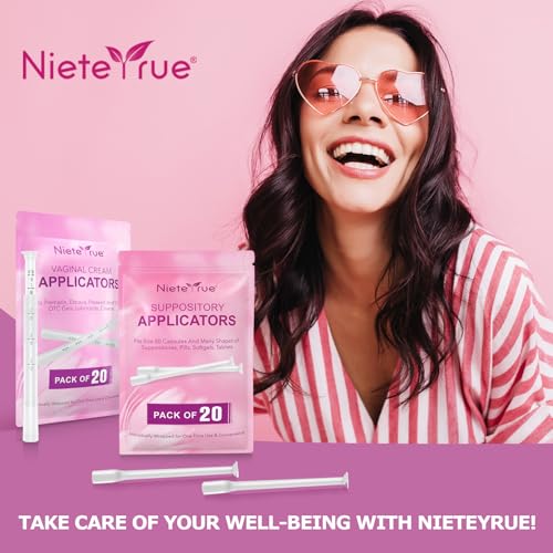Nieteyrue 20-Packs Suppository Applicators for Women, Disposable, Individually Wrapped NieteyrueBuy Supplements Australia