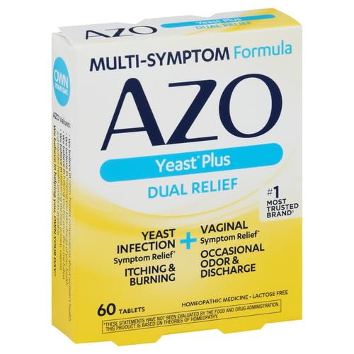 AZO Yeast Plus Dual Relief Tablets, Yeast Infection and Vaginal Symptom Relief, Relieves Itching & Burning AZOBuy Supplements Australia