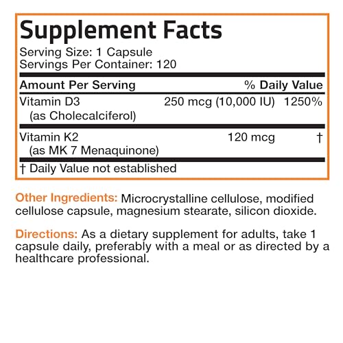Bronson Vitamin K2 (MK7) with D3 Extra Strength Supplement Bone and Heart Health Non BronsonBuy Supplements Australia