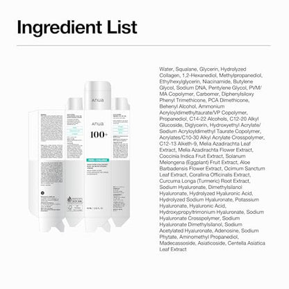 Anua PDRN Hyaluronic Acid 100 Moisturizing Cream, Lightweight, Non-Greasy Hydrating Face Moisturizer with Salmon DNA