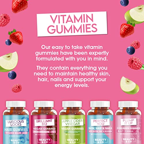 Beauty & Co Collagen Gummies by - 120 Marine Collagen Gummies with Biotin, Vitamin C & Selenium (120) Beauty & CoBuy Supplements Australia