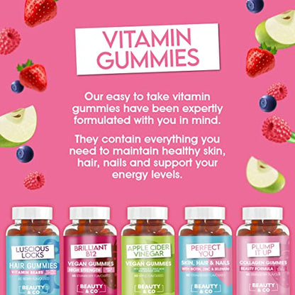 Beauty & Co Collagen Gummies by - 120 Marine Collagen Gummies with Biotin, Vitamin C & Selenium (120) Beauty & CoBuy Supplements Australia