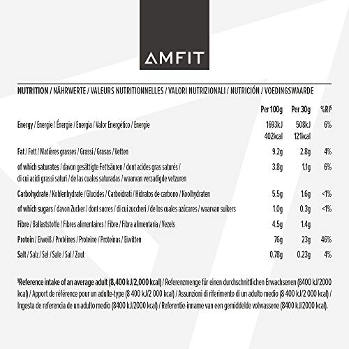Amazon Brand - Amfit Nutrition Whey Protein Powder, White Chocolate Flavour, 33 Servings, 1 kg Amfit NutritionBuy Supplements Australia