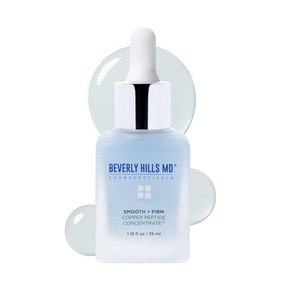 Smooth + Firm Copper Peptide Concentrate Serum for Aging Skin, Plumping Niacinamide for Tightening & Brightening, Helps Improve Elasticity, Hyperpigmentation & Dark Spots, Water Based, 1.18 Fl Oz Beverly Hills MD buy supplements Au