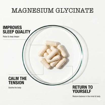 Zenium - Magnesium Glycinate for Sleep, Chelated, 600mg per Serving, 120 Capsules | High Absorption | Relieve Tension, Worry, Nervousness | Calm The Mind & Body | Ayurvedic | Natural Relief Supplement Zenium buy supplements Au