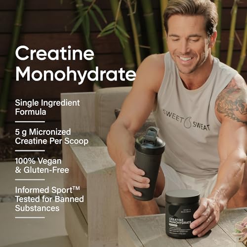 Sports Research Creatine Monohydrate - Gain Lean Muscle, Improve Performance Sports ResearchBuy Supplements Australia