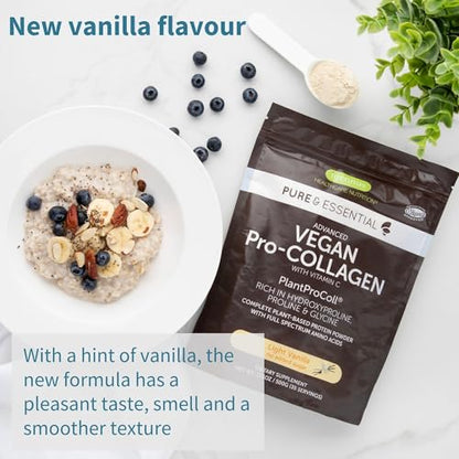 Vegan Collagen Powder, Natural Vanilla Flavour, Plant-Based Peptide Protein Supplement Igennus Healthcare NutritionBuy Supplements Australia