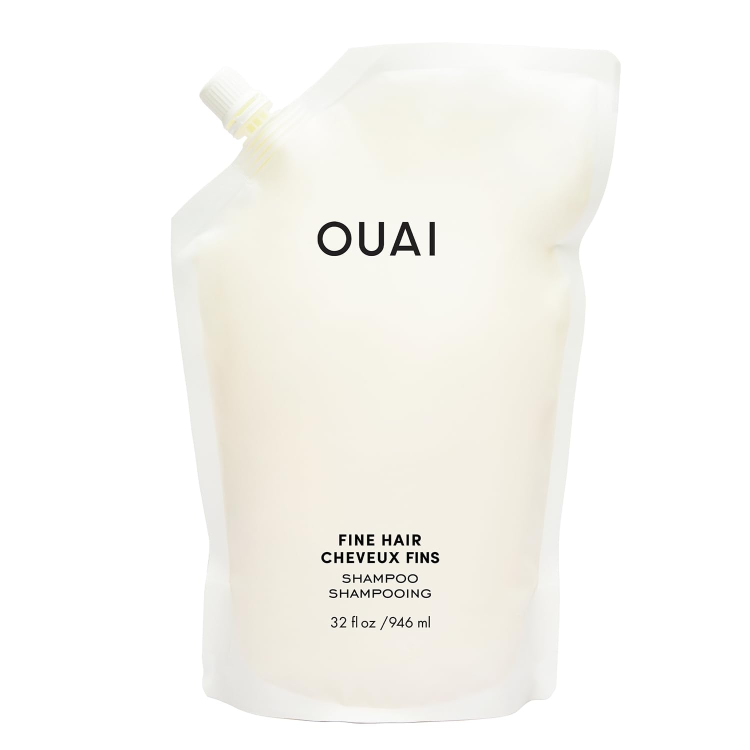 OUAI Fine Hair Shampoo Refill - Volumizing Shampoo for Fine Strands - Made with Biotin, Keratin & Chia Seed Oil - Strengthens, Nourishes & Thickens - Color-Safe & Sulfate Free Hair Care (32 Fl oz) OUAIBuy Supplements Australia