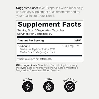 Toniiq Ultra High Strength Berberine 1500mg from The Himalayas Berberine Supplement ToniiqBuy Supplements Australia