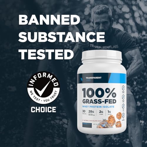 Transparent Labs Grass-Fed Whey Protein Isolate - Naturally Flavored, Gluten Free Transparent LabsBuy Supplements Australia
