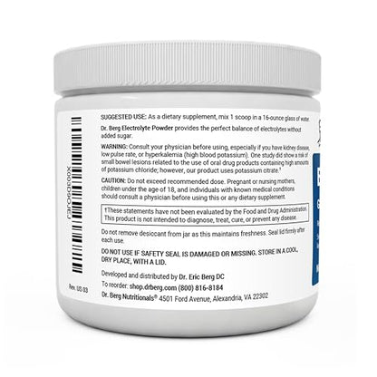 Dr. Berg Hydration Keto Electrolyte Powder - Enhanced w/ 1,000mg of Potassium & Real Dr. Berg NutritionalsBuy Supplements Australia