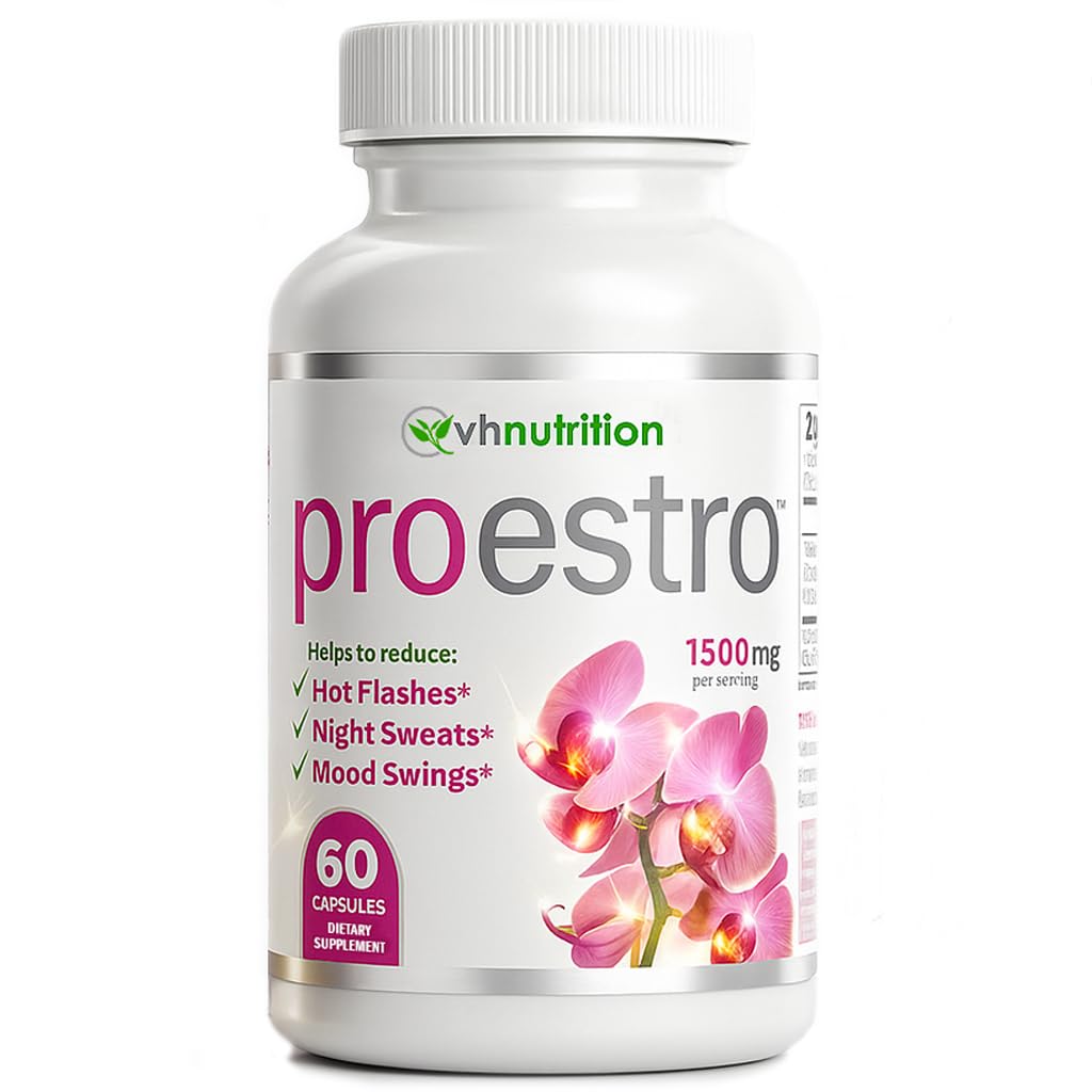 VH Nutrition PROESTRO | Estrogen Support* Supplement for Women | Extra Strength Hormone Balance* for Her | 60 Capsules in Easy to Swallow Pills VH NutritionBuy Supplements Australia