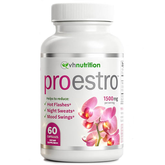 VH Nutrition PROESTRO | Estrogen Support* Supplement for Women | Extra Strength Hormone Balance* for Her | 60 Capsules in Easy to Swallow Pills VH NutritionBuy Supplements Australia