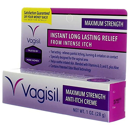 Vagisil Maximum Strength Anti-Itch Creme 1 oz (Pack of 3) VagisilBuy Supplements Australia