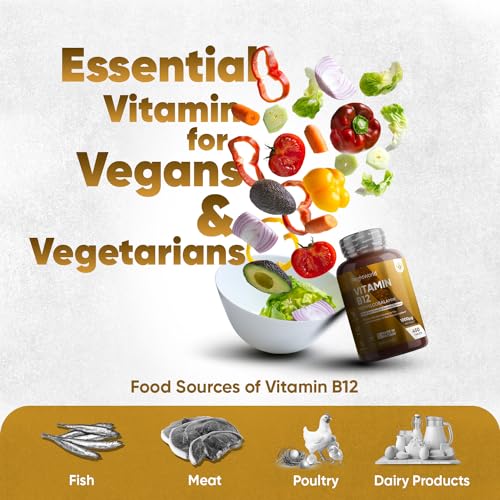 Vitamin B12 Tablets High Strength – 1000mcg Vegan B12 Supplement – 450 Pure Methylcob WeightWorldBuy Supplements Australia