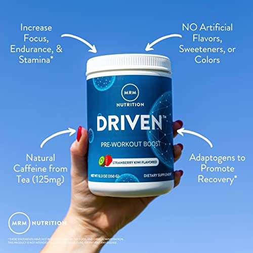 MRM Nutrition Driven Pre-Workout Powder | Mixed Berry Flavored | 125mg Caffeine | Pure MRMBuy Supplements Australia