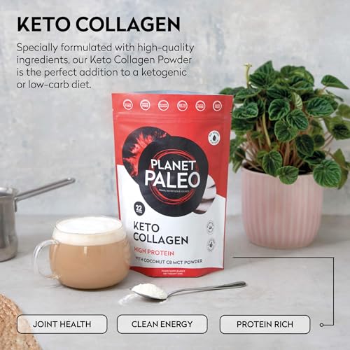 Planet Paleo Keto Collagen Powder (220g, 22 Servings) - Grass-Fed, High Protein Planet PaleoBuy Supplements Australia