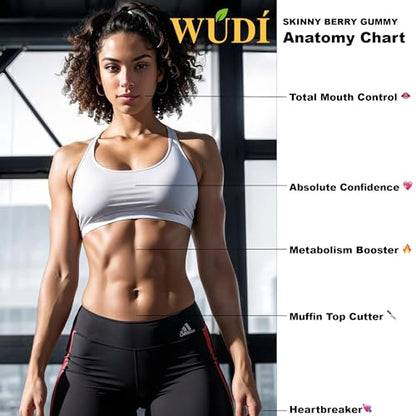 Wúdí Skinny Berry Gummy - Detox, Metabolism & Energy Booster, Plant Based Healthy WúdíBuy Supplements Australia