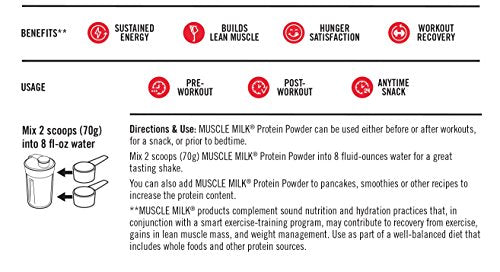 Muscle Milk Genuine Protein Powder, Chocolate, 4.94 Pound, 32 Servings, 32g Protein Muscle MilkBuy Supplements Australia