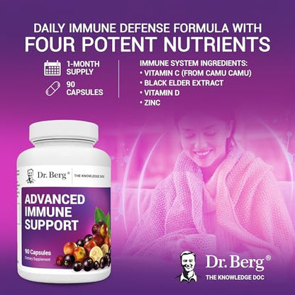 Dr. Berg's Advanced Immune Support - Daily Immunity Multi-System Defense Supplement Dr. Berg NutritionalsBuy Supplements Australia