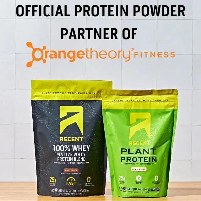 Ascent 100% Whey Protein Powder - Post Workout Whey Protein Isolate, Zero Artificial Flavors & Sweeteners Ascent