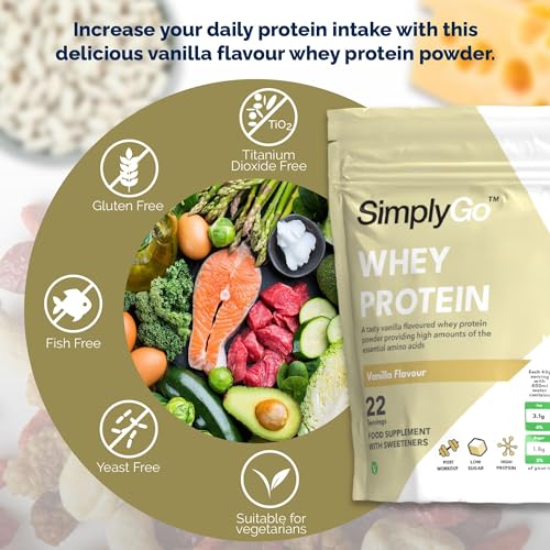 SimplyGo Whey Protein Powder | 900g | Simply Add 30g to Water, Juice or Shakes Simply SupplementsBuy Supplements Australia