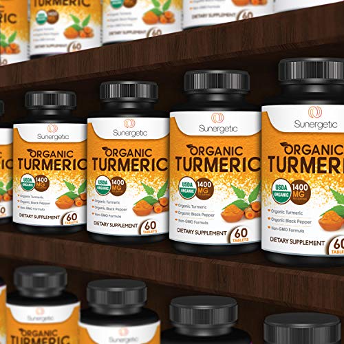 USDA Certified Organic Turmeric Supplement – Includes Organic Turmeric & Organic Black SunergeticBuy Supplements Australia