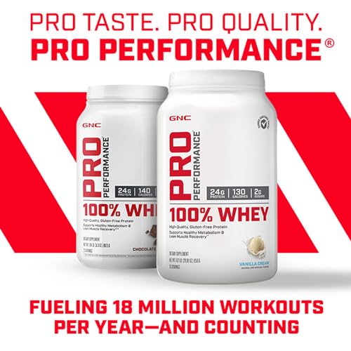 GNC Pro Performance 100 Whey Protein - Banana Cream 1.86 lbs. GNCBuy Supplements Australia