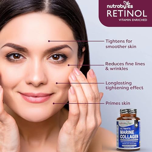 High Strength Marine Collagen with Hyaluronic Acid, Retinol and Vitamin C NUTRABYTESBuy Supplements Australia