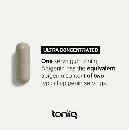 Toniiq Ultra High Strength Liposomal Apigenin - 100mg Formula - Highly Bioavailable for Superior Absorption - 180 Vegetarian Capsules Toniiq buy supplements Au